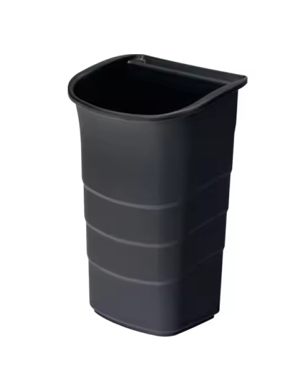 Large Black Bin for Service Cart